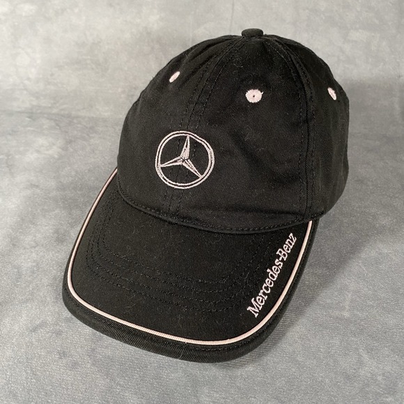 Mercedes Benz The Collection Other - Mercedes Benz Hat Cap Adult Black Pink Embroidered Golfing Auto Cars Vacation